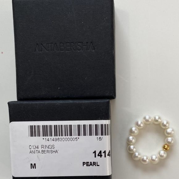 Anita Berisha “She is Kind” 3mm Freshwater Pearl Ring - Picture 4 of 5